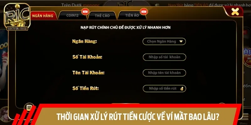 Thời gian rút tiền tại đây luôn là câu hỏi thường gặp nhiều nhất
