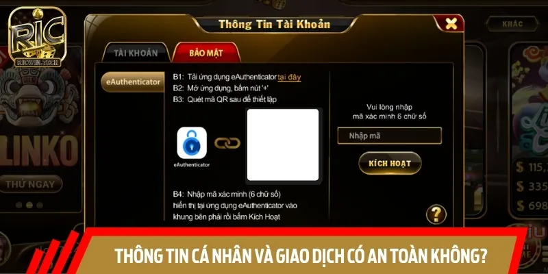 Câu hỏi thường gặp về mức độ an toàn của các thông tin và giao dịch