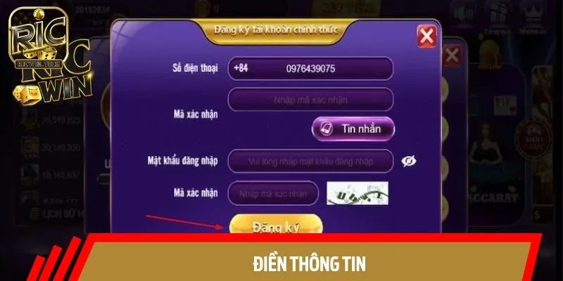 Hướng dẫn đăng ký tài khoản đề cập chi tiết đến việc điền thông tin cá nhân