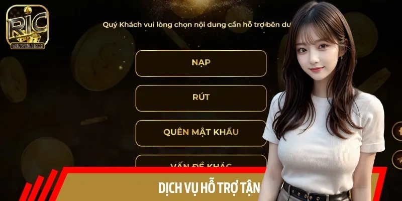Đội ngũ hỗ trợ tại RICWIN hoạt động chuyên nghiệp trong suốt 24/7
